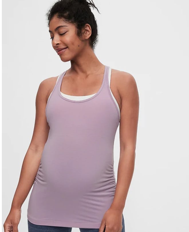 Maternity Breathe Racerback Tank Top