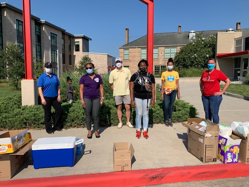 A diaper and food drive organized by the New Orleans Breastfeeding Center