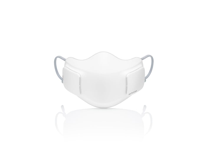 A front view of the air purifier mask.