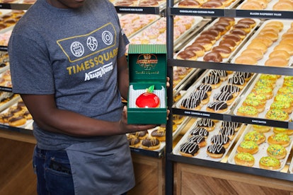 Krispy Kreme’s Big Apple Doughnut At The NYC Flagship Is An Exclusive Bite
