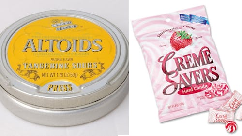 Altoid sours, lifesavers creme savers, and other nostalgic foods and snacks that have been discontin...