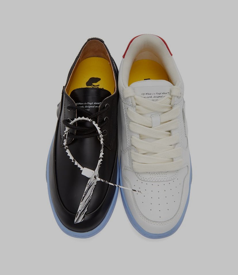 Off-White Black and White Half Half Sneakers