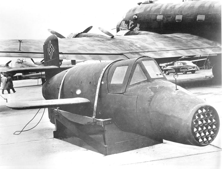 The Ba 349, captured by American soldiers in 1945. 