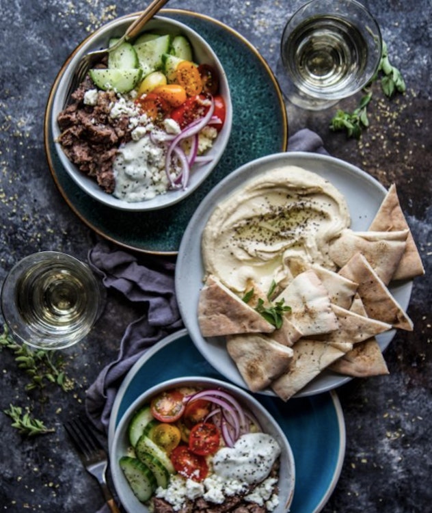 make slow cooker gyro bowls on a school night