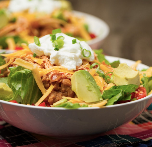 Taco Salad is a great back to school slow-cooker recipe