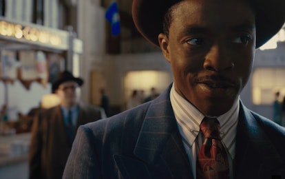 Chadwick Boseman as Thurgood Marshall in Marshall, streaming Sept. 5.