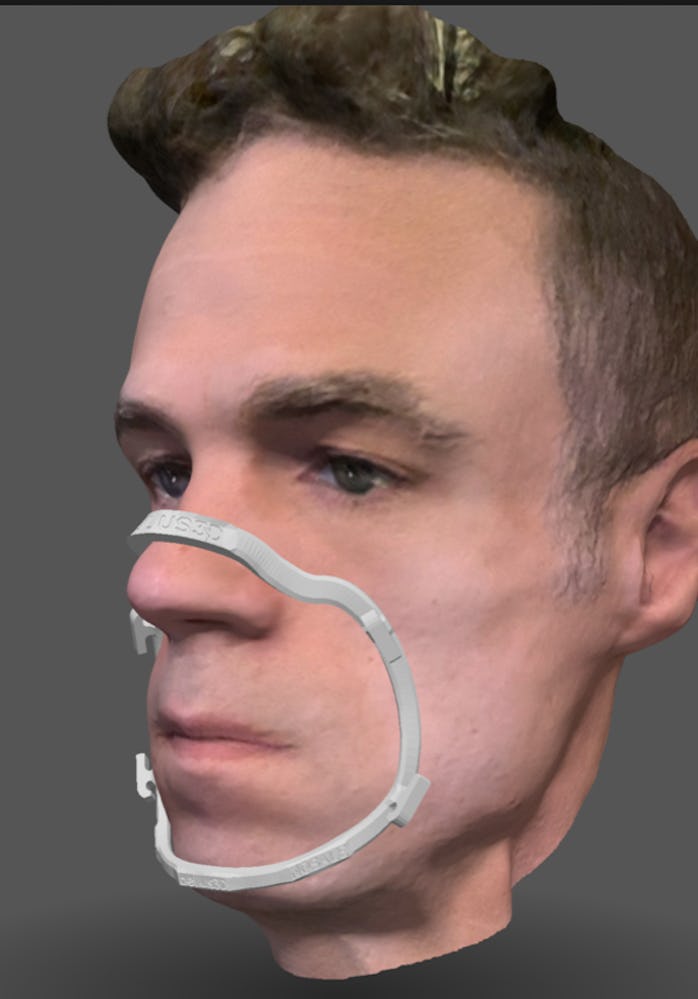 Bellus3D scanning app. 