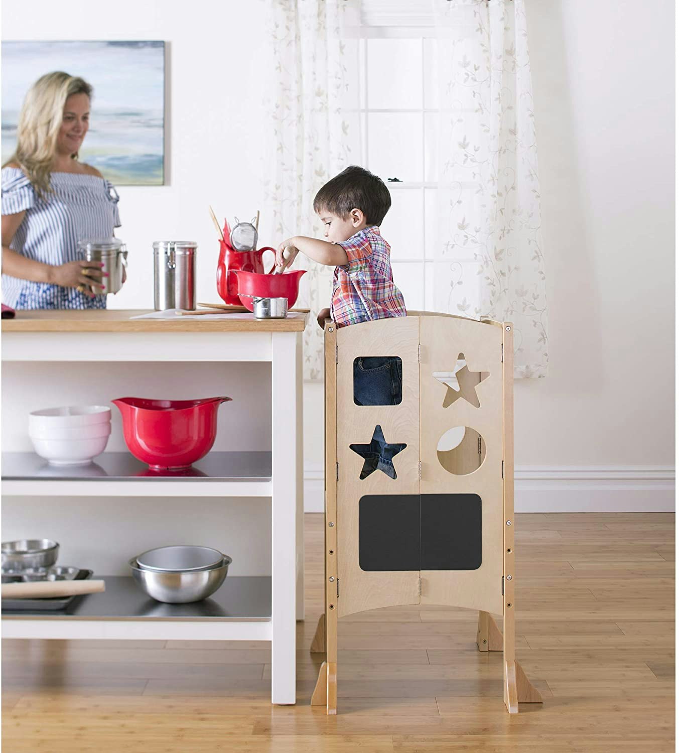 11 Kitchen Helper Stools and Montessori Learning Towers For Toddlers