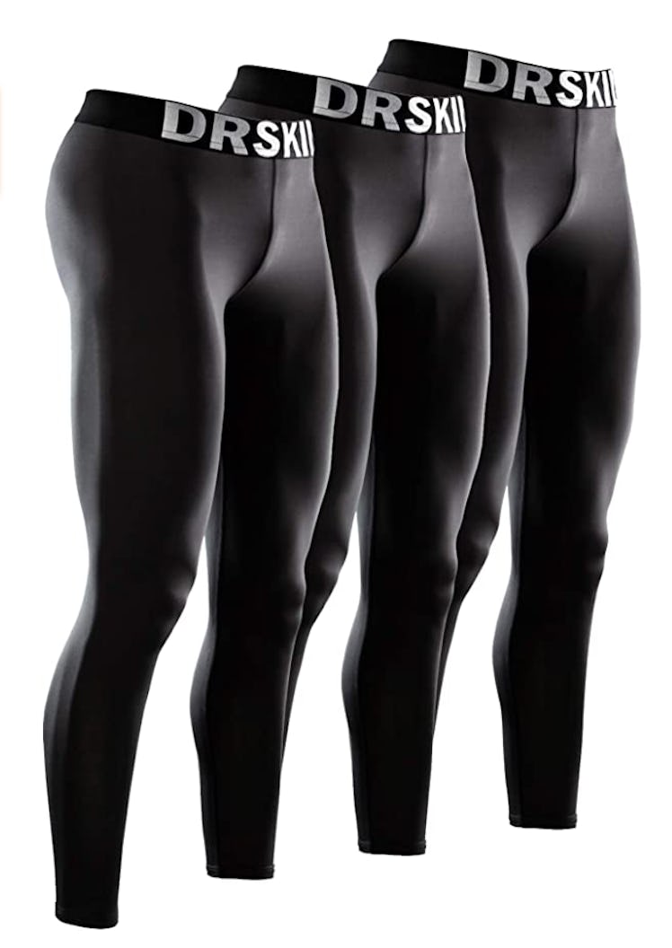 DRSKIN Men’s Compression Pants (3-Pack)