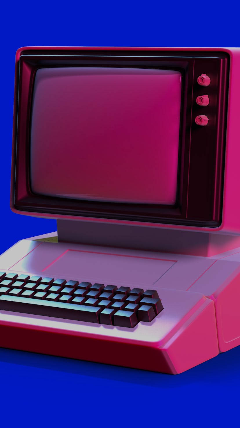 Retro 80s-style computer.