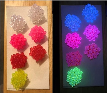 fluorescent objects under UV