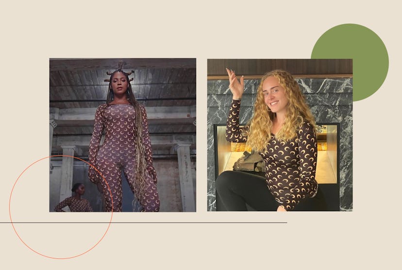 Beyonce and Adele in Marine Serre Bodysuits
