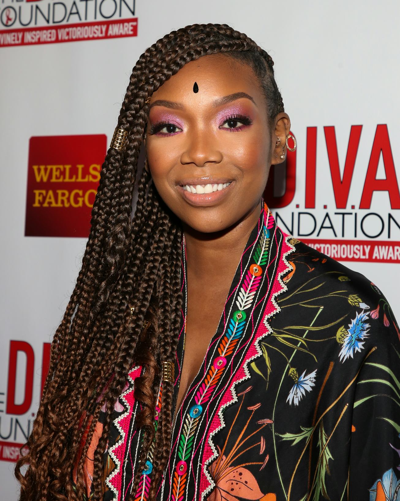 Actress / Singer Brandy attends the 29th Annual DIVAS Simply Singing On World AIDS Day at Taglyan Cu...