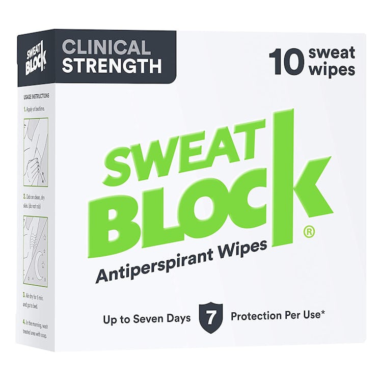 SweatBlock Clinical Strength Antiperspirant Wipes (10-Pack)