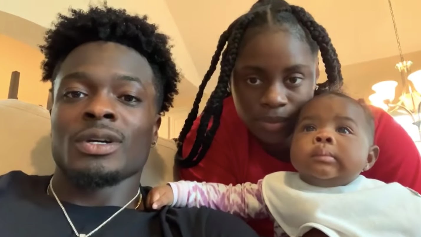 Marquise Goodwin has opted out of playing football to protect his wife and daughter.