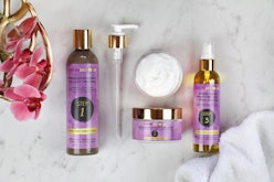 Multiple hair products from the haircare brand Naturalicious.