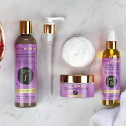 Multiple hair products from the haircare brand Naturalicious.