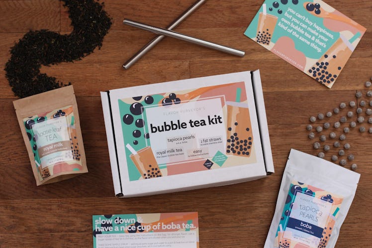 Bubble Tea Kit DIY Boba Tapioca Pearls
