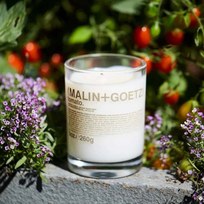 tobacco candle malin goetz MALIN+GOETZ's Tomato Candle Is About To Replace All Your Go-To Summer Scents