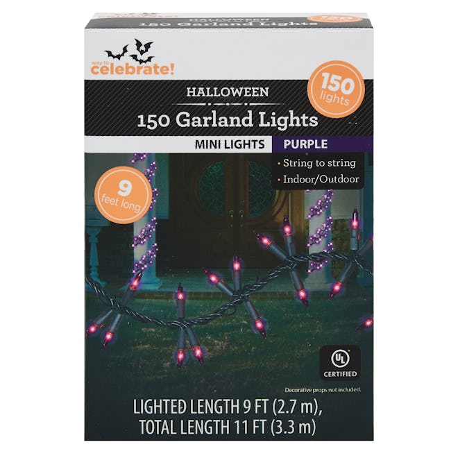 Way To Celebrate Halloween Purple Garland Lights