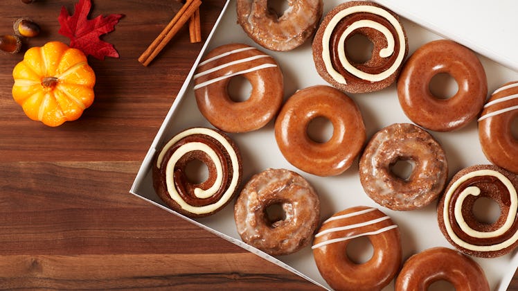 Krispy Kreme's 2020 Pumpkin Spice Doughnut Collection includes a cinnamon roll-inspired bite