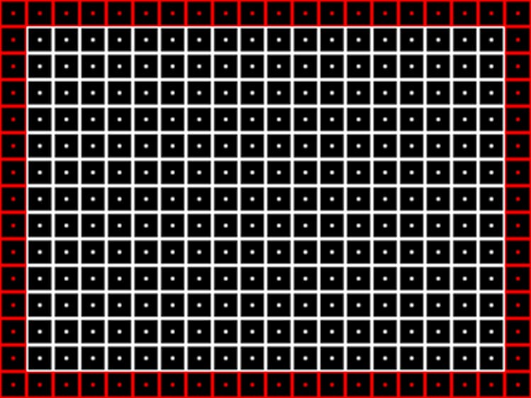 Grid TV pattern.