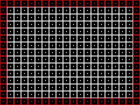 Grid TV pattern.