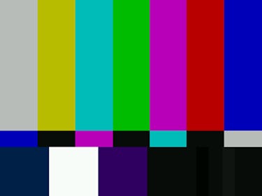 SMPTE color bars TV pattern.