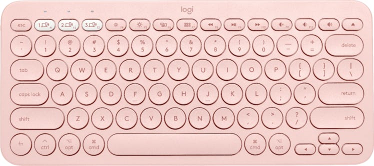 Logitech - K380 Multi-Device Bluetooth Scissor Keyboard for Mac - Rose