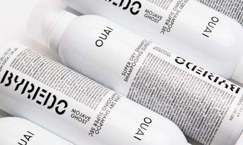 OUAI x BYREDO Super Dry Shampoo Mojave Ghost in bottle.