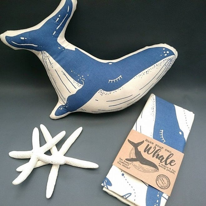 Sew Your Own Whale Cushion, Windswept Girlie