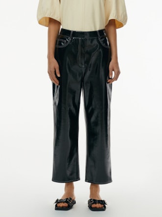 Faux Patent Leather Pants 