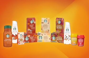Starbucks' at-home fall 2020 products include a sweet and salty creamer. 