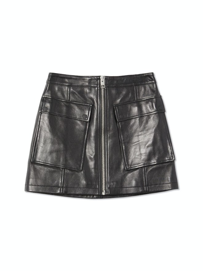 Phantom Leather Mini Skirt