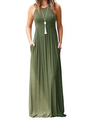 GRECERELLE Women's Long Dresses with Pockets