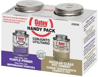 Oatey Handy Pack Purple Primer and Regular PVC Solvent Cement