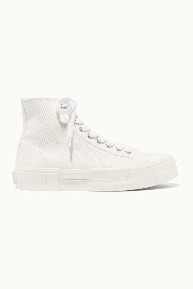 Good News + NET SUSTAIN organic cotton-canvas high-top sneakers