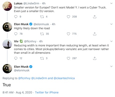 Elon Musk's suggestion.
