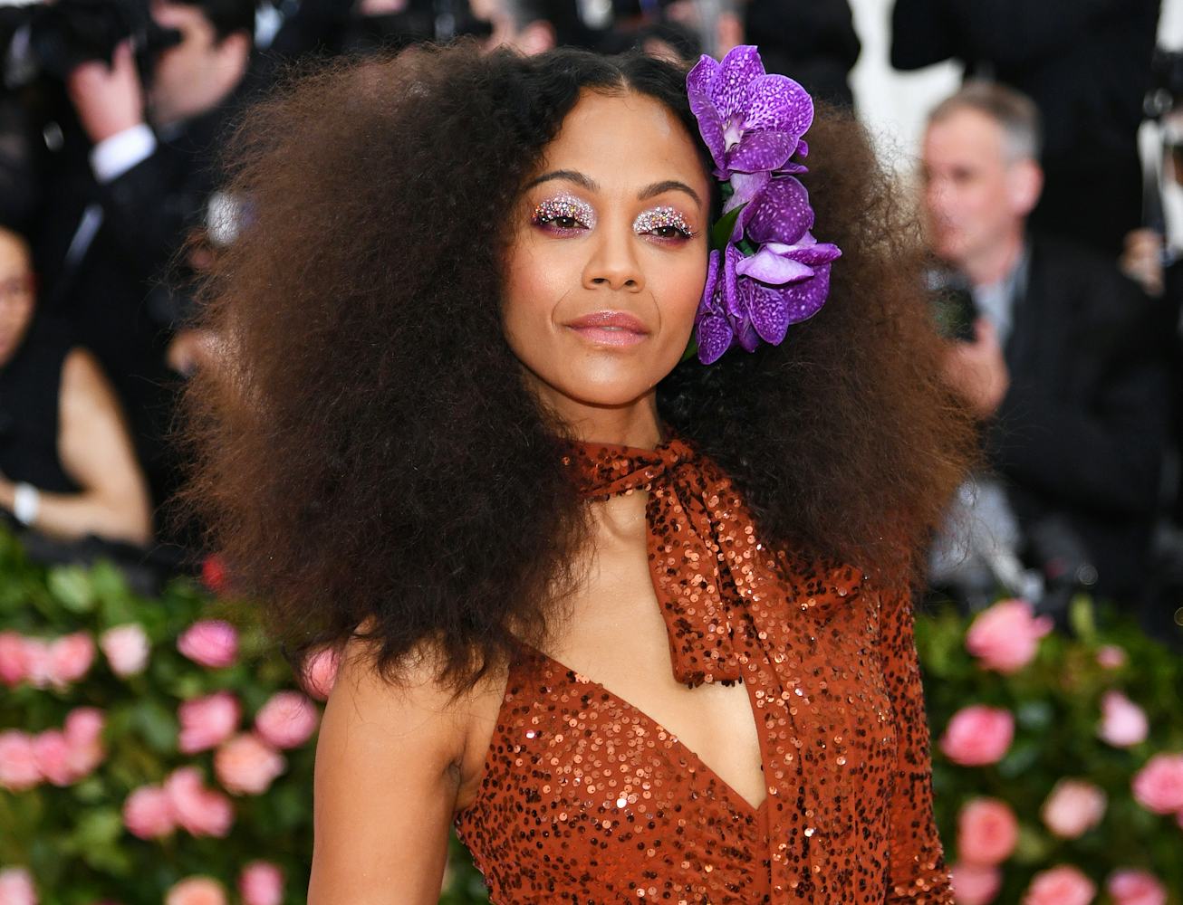 Zoe Saldana attends The 2019 Met Gala Celebrating Camp: Notes on Fashion at Metropolitan Museum of ...