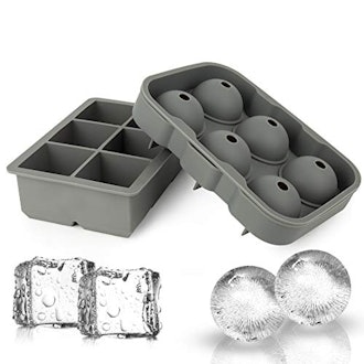 Ticent Ice Cube Trays & Sphere Ice Molds - Set of 2