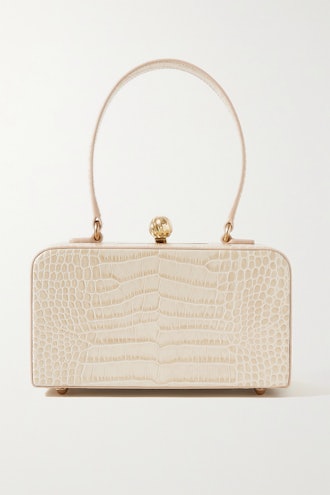 Luna Croc-Effect Leather Tote