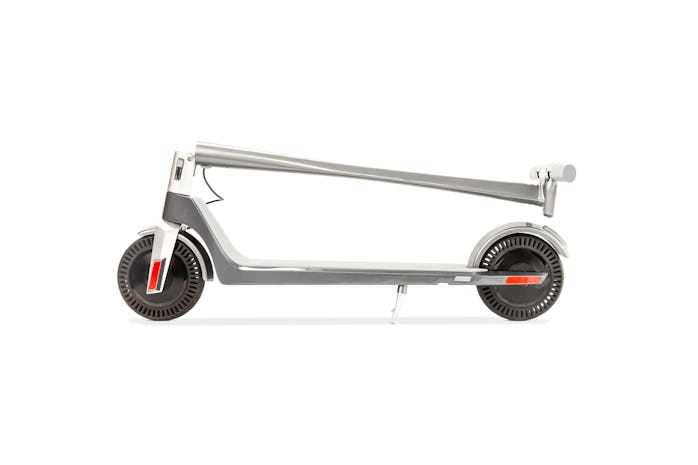 Model One scooter folded flat