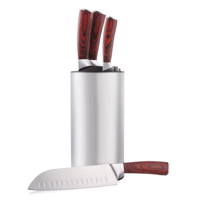 Hiware Stainless Steel Universal Knife Block