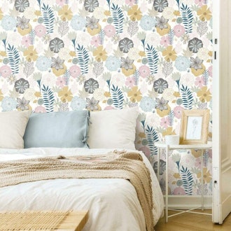 RoomMates Perennial Blooms Peel and Stick Wallpaper 