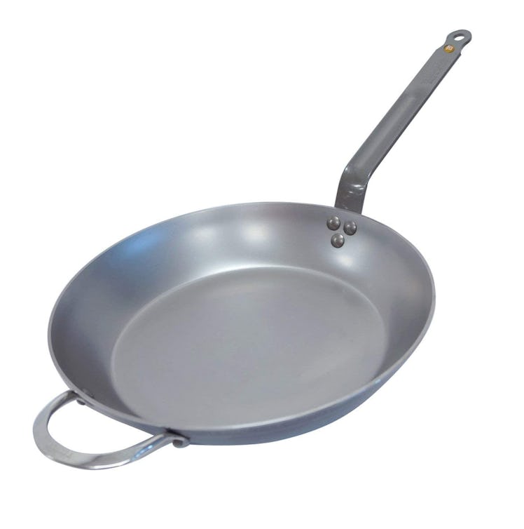 De Buyer MINERAL B Round Carbon Steel Fry Pan