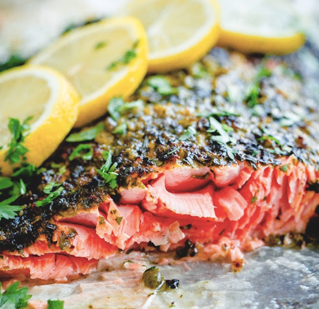 Sheet pan salmon