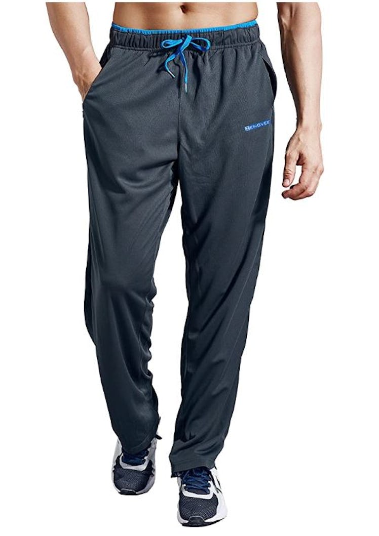 ZENGVEE Men's Sweatpants with Zipper Pockets