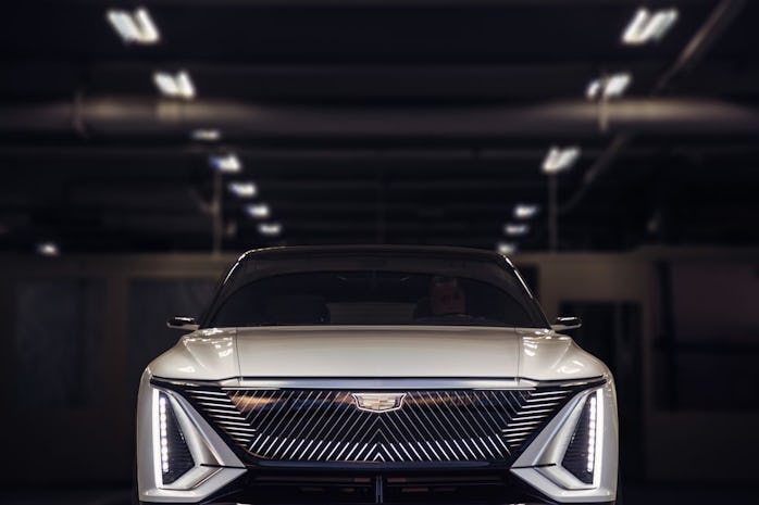 The Cadillac Lyriq face
