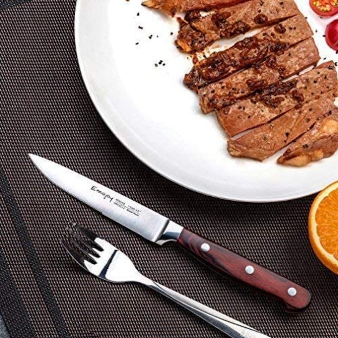 Emojoy Serrated Steak Knife Set (8 Pieces)