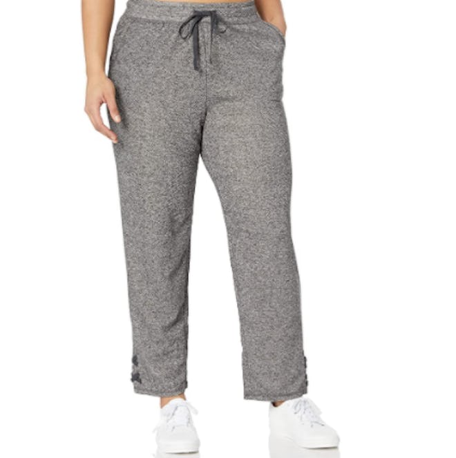 JUST MY SIZE Women's Plus Size Jogger with Lace-up Legs